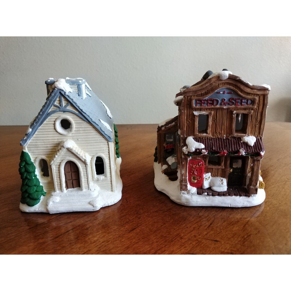 Lot California Creations Feed Seed Church SE151 Creative Crafts Painted Plaster